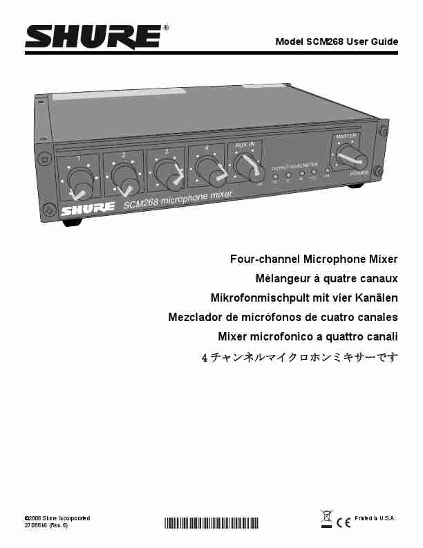 Shure Music Mixer SCM268-page_pdf